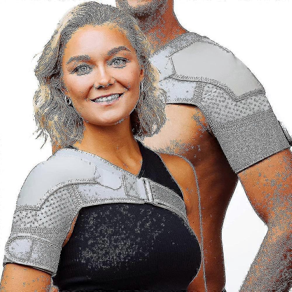 Shoulder Support With Pressure Pad Unisex Adjustable For Left And Right Shoulders Rotator Cuff Tears Tendonitis Dislocations