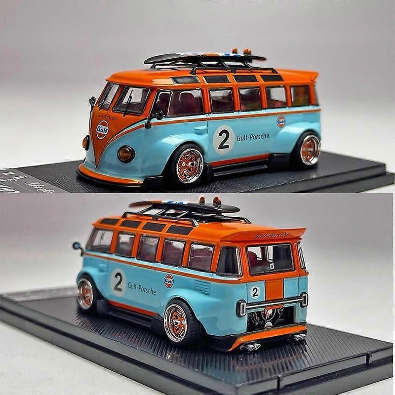 1/64 VW ワーゲンバス ガルフ RWB GUlF ワーゲン フィギュア付