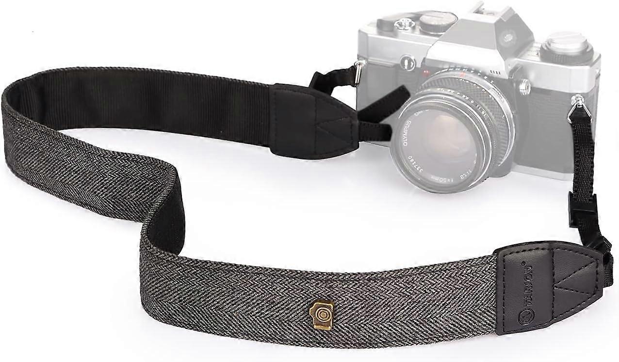 Camera Strap Adjustable DSLR Camera Neck Strap Belt Retro Film Camera Shoulder Strap Vintage Soft Long Rope Universal Cord for Women Men SLR Mirr