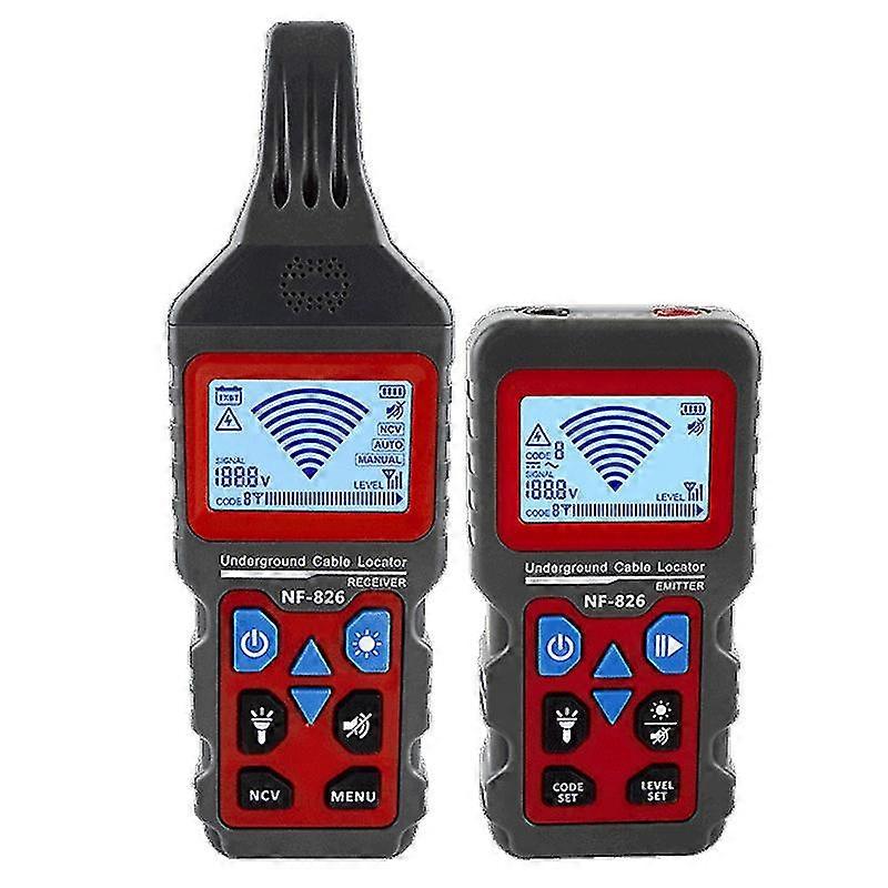 Nf-826 Wire Tracker Portable Telephone Cable Locator Underground Pipe Detector Professional Cable Finder