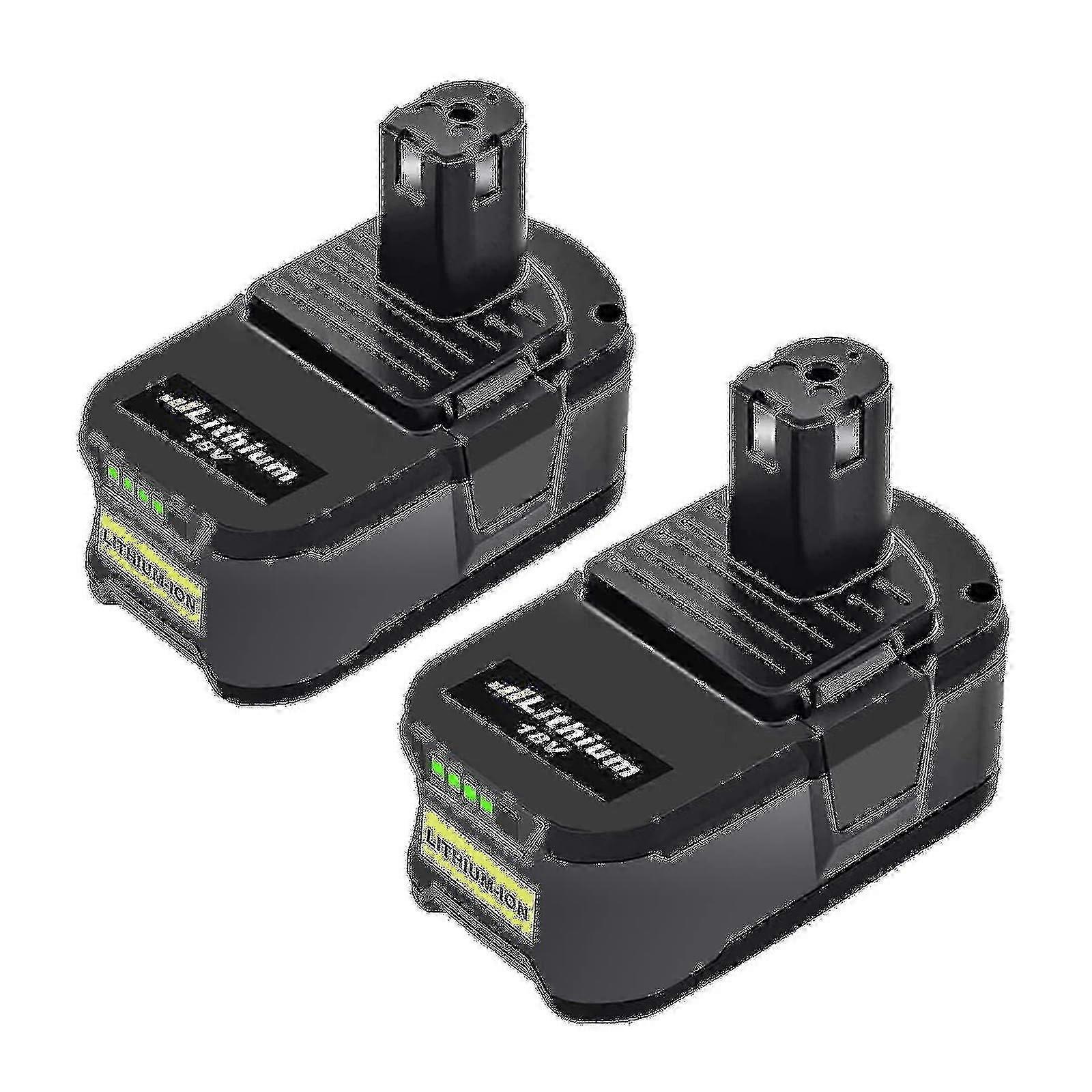 2 pcs 5-cell nested 18V battery replacement parts Compatible with Ryobi 18V One+ P108 RB18L50 RB18L40 RB18L25 RB18L15 RB18L13 P108 P107 P105 P104 P103