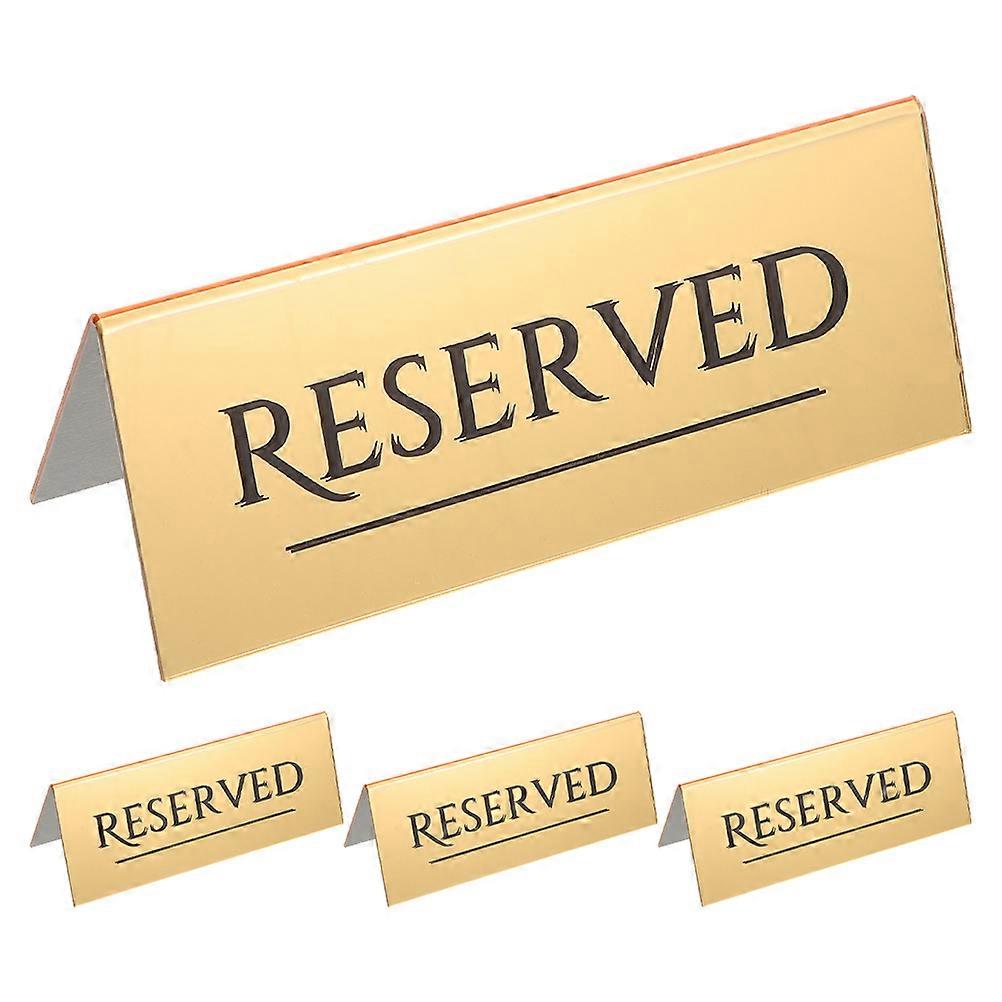 4Pcs Acryl reserviertes Schild Partei reserviert Tisch Schild reservierte Sitzplätze Schild Hochzeit reserviert Schild