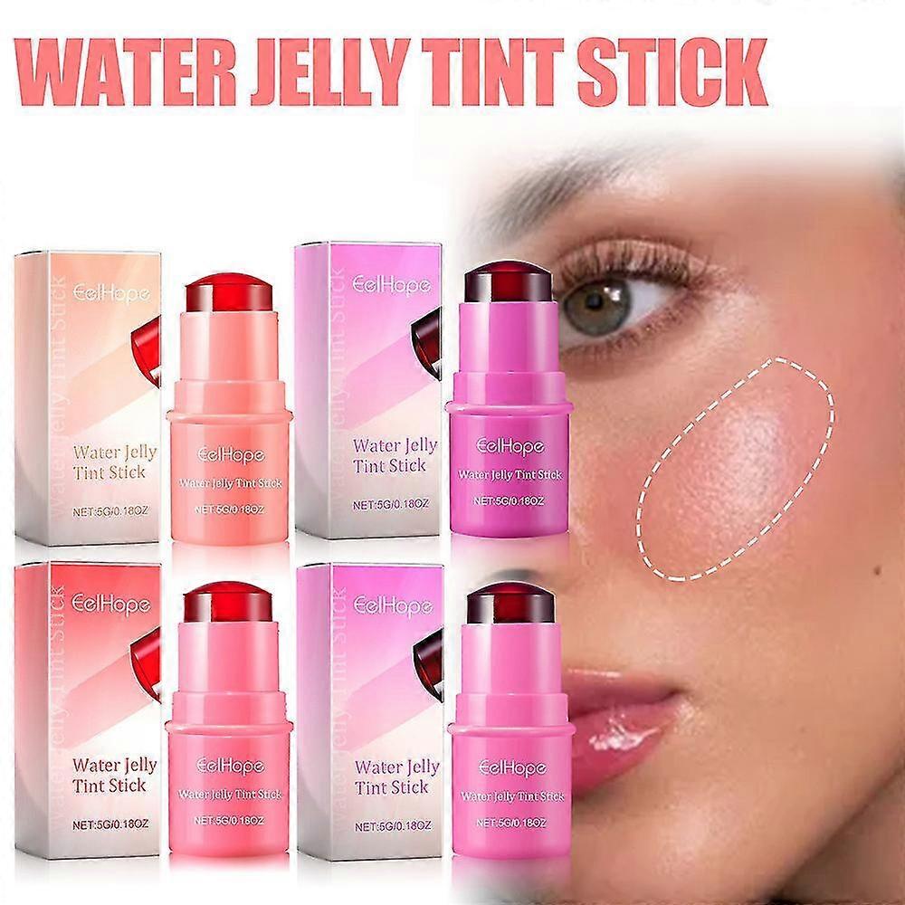 Cooling Water Jelly Tint Stick Lip Gloss Cheek Blush Color Make-Up 5g