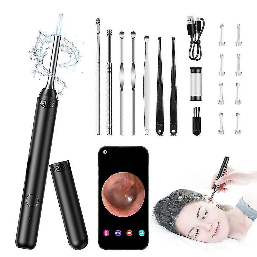 Ear Wax Removal Tool, Ear Cleaner With 1080p Otoscope Camera Kits, Earwax Remover With Light For Ios & Android