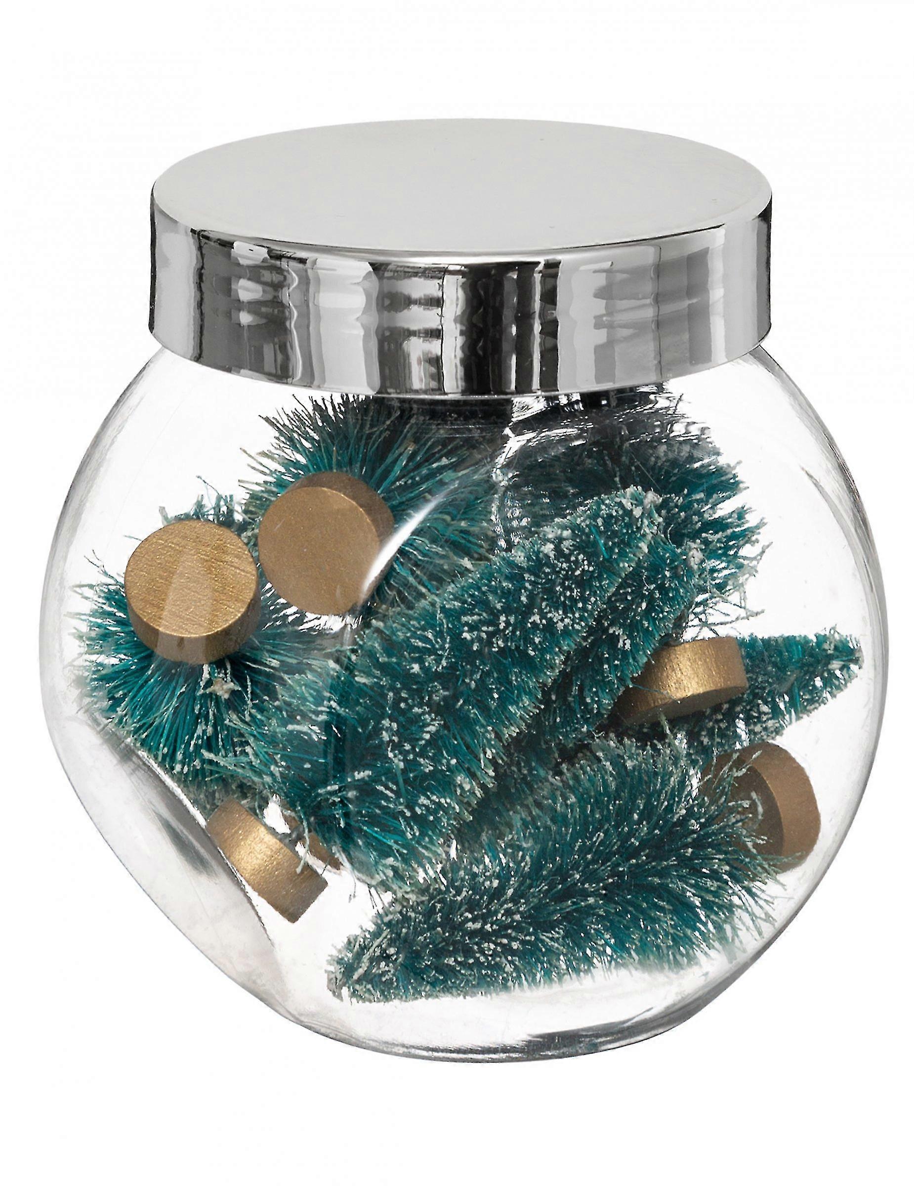 8 Small decorations fir trees 5 cm