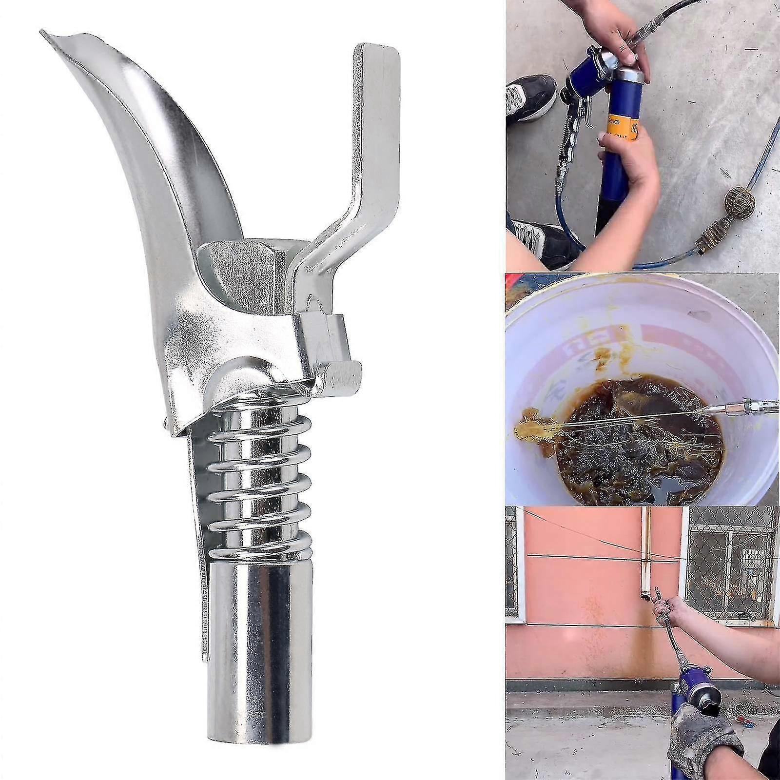 Quick Release Grease Gun Lock On Coupling End Coupler Workshop(1pcs)