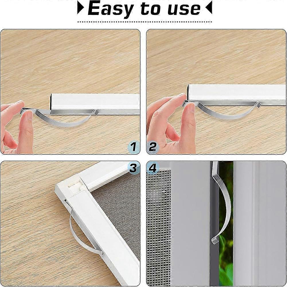 50 Pcs Window Screen Tension Spring, Corner Mount Flat Window Spring ...