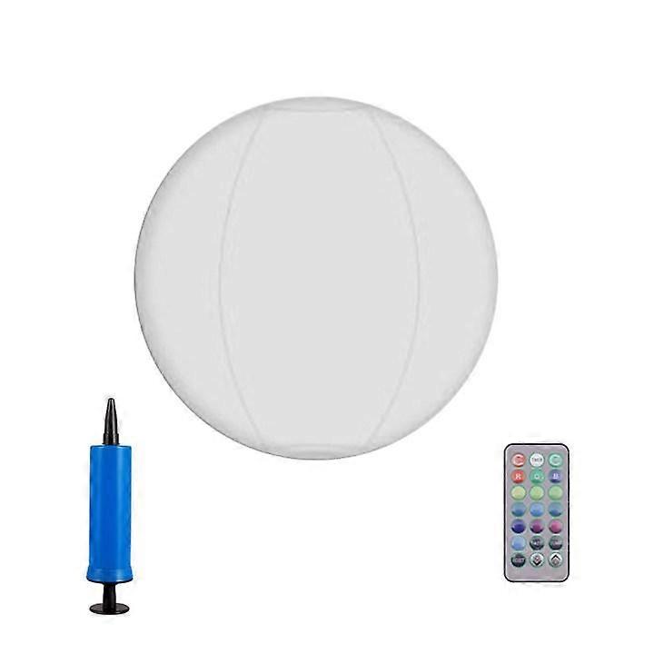 40cm Floating Pool Light LED Floating Light Oversized Inflatable Glowing Ball Garden Backy