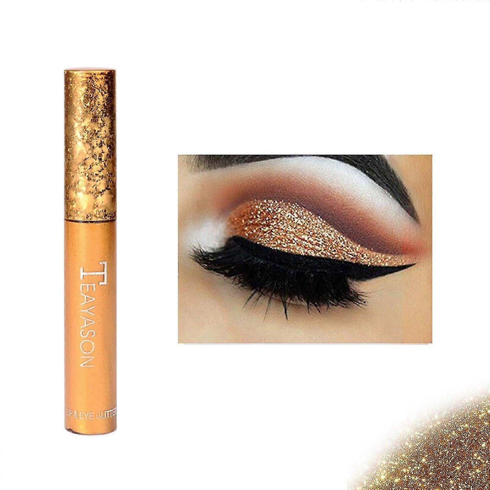 liquid eyeshadow shiny pearlescent lying