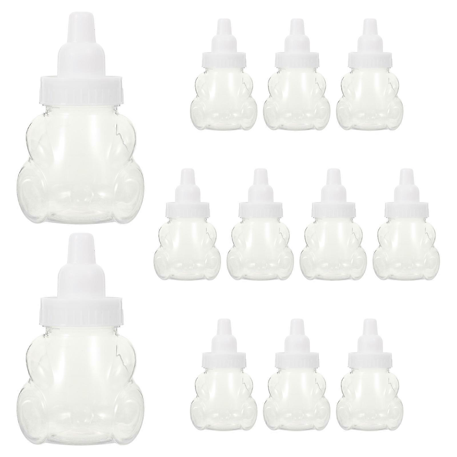 12pcs Plastic Candy Box Bear Shaped Candy Case Candy Container Chocolate Box