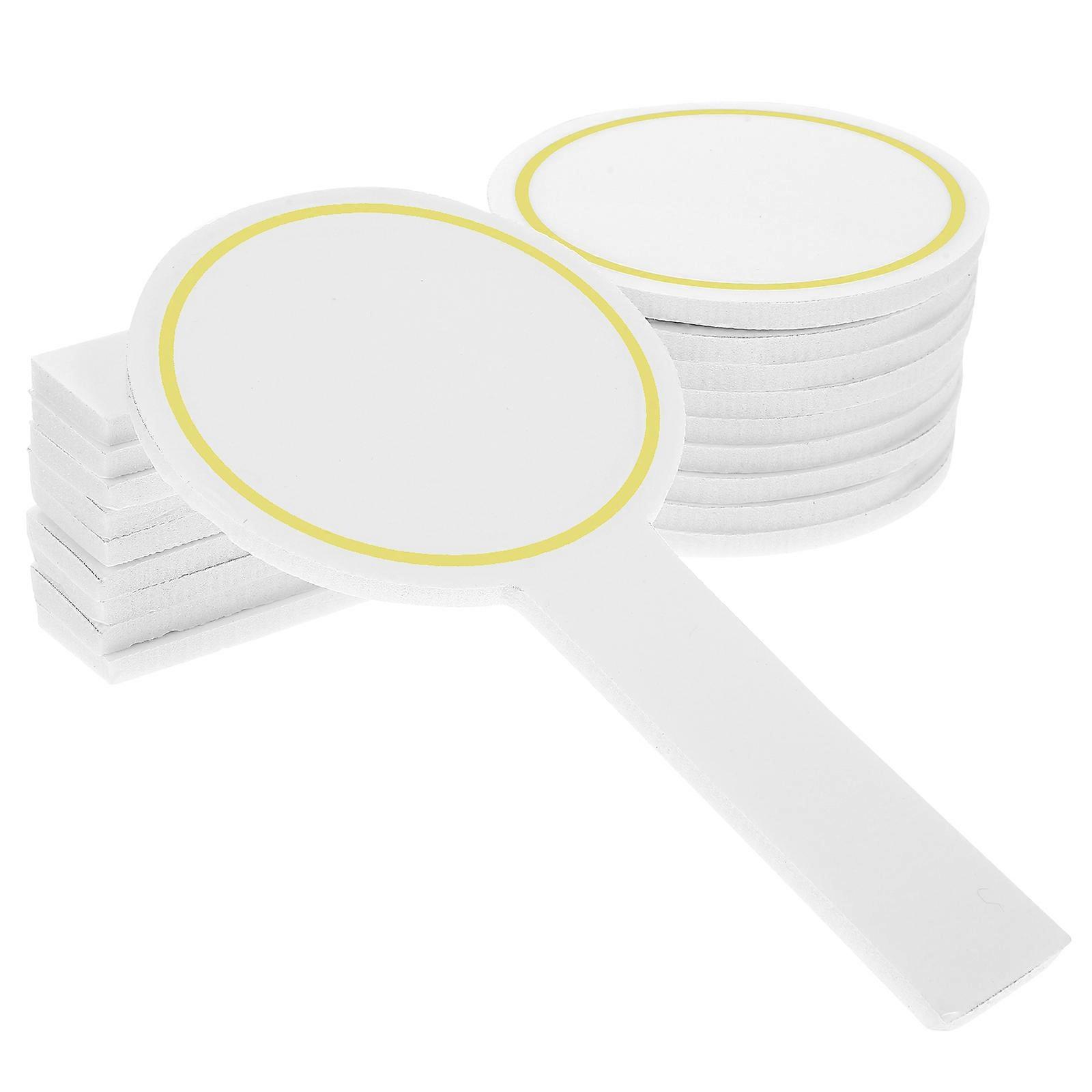 6pcs Handheld Boards Single Sided Paddles Handheld Whiteboards Padding Whiteboards