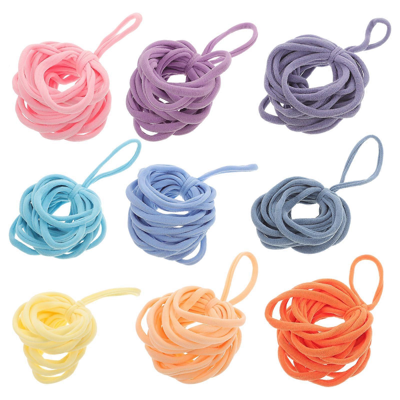 180Pcs Elastic Potholder Loom Loops Weaving Loom Loops Kids Weaving Loom Loops