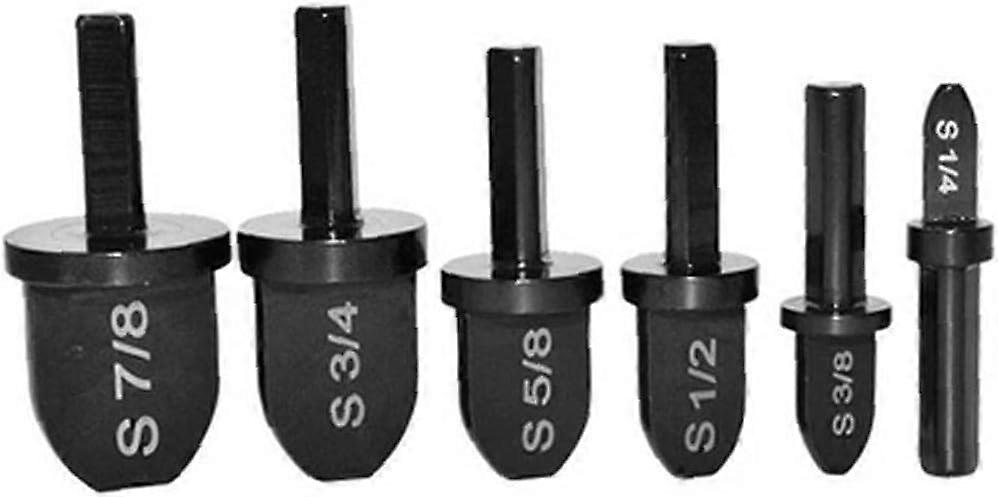 Copper Pipe Upsetting Tool Drill Bit Kit Flaring Kit Flaring Tool Flaring Rotary Kit Black 6 Piece Hand Tool Set