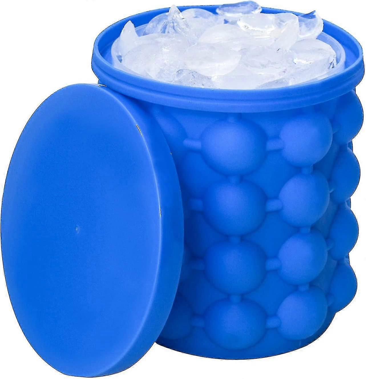 Ice Cube Mold Ice Trays, Large Silicone Ice Bucket