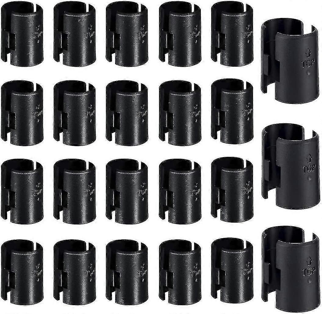 Wire Shelf Clips - 48 Pack 24 Pair Pack Black Wire Shelf Locking Clips Starlight