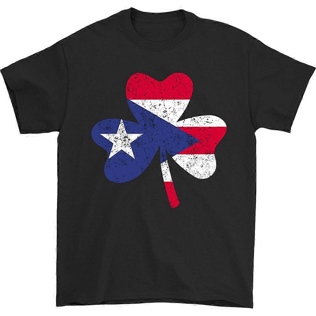 Tričko Portoriko Flag Shamrock