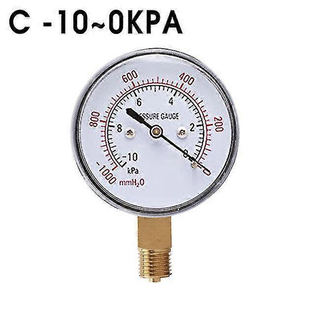 -4/-6/-10/-16/-25/-40 ~0 Kpa bellows pressure gauge vacuum pressure gauge vacuum negative pressure gauges measuring instruments