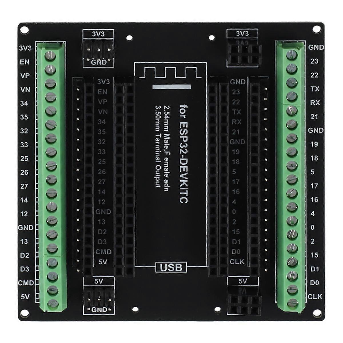 ESP32 bővítő tábla kitörési kártya ESP-WROOM-32-hez ESP32-DevKitC GPIO 1 3 38 tűs ESP32 modul