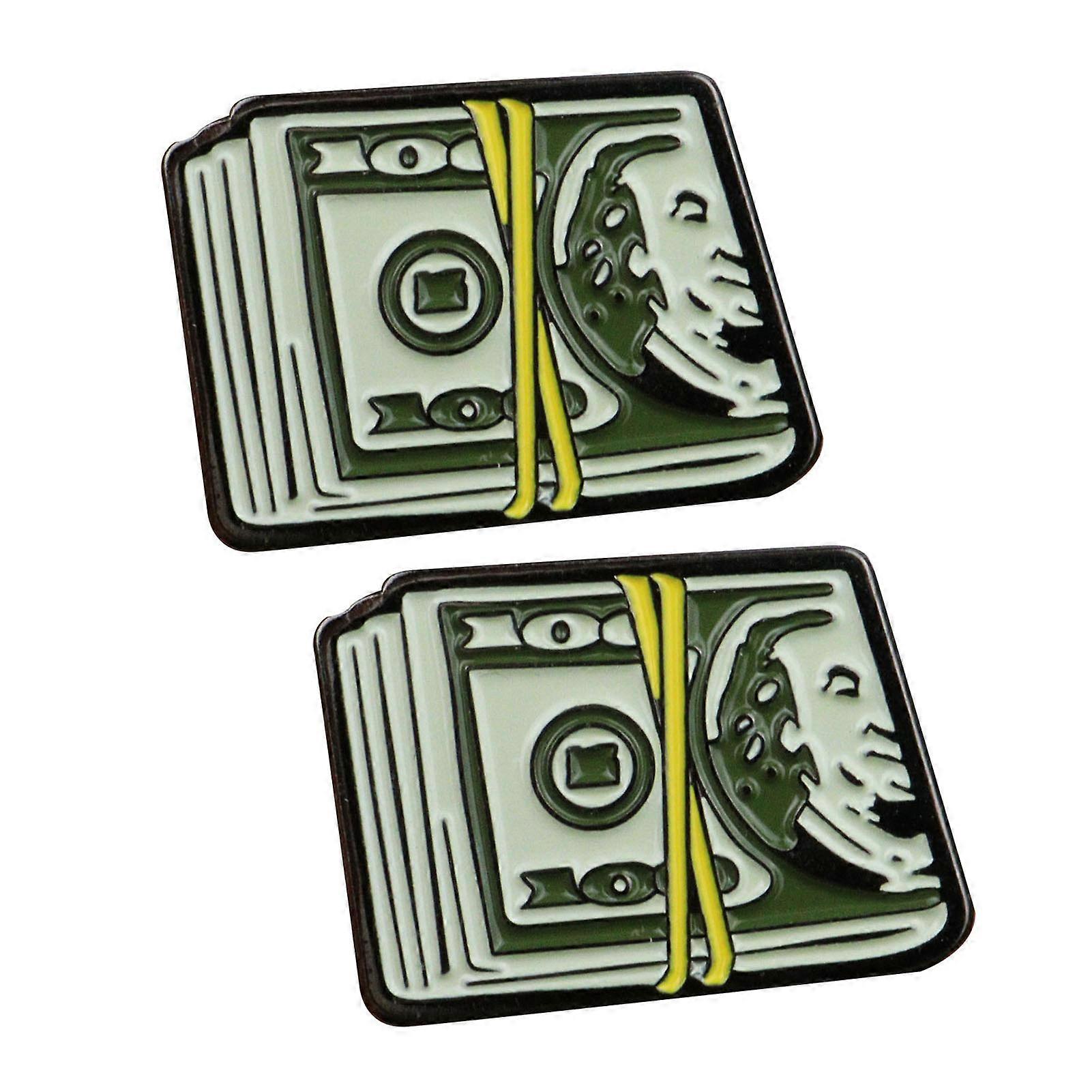 2Pcs Magnetic Golf Ball Markers Creative Shape Rustproof Corrosion Resistant Compact Size Unique Design Golf Ball Markers Accessories
