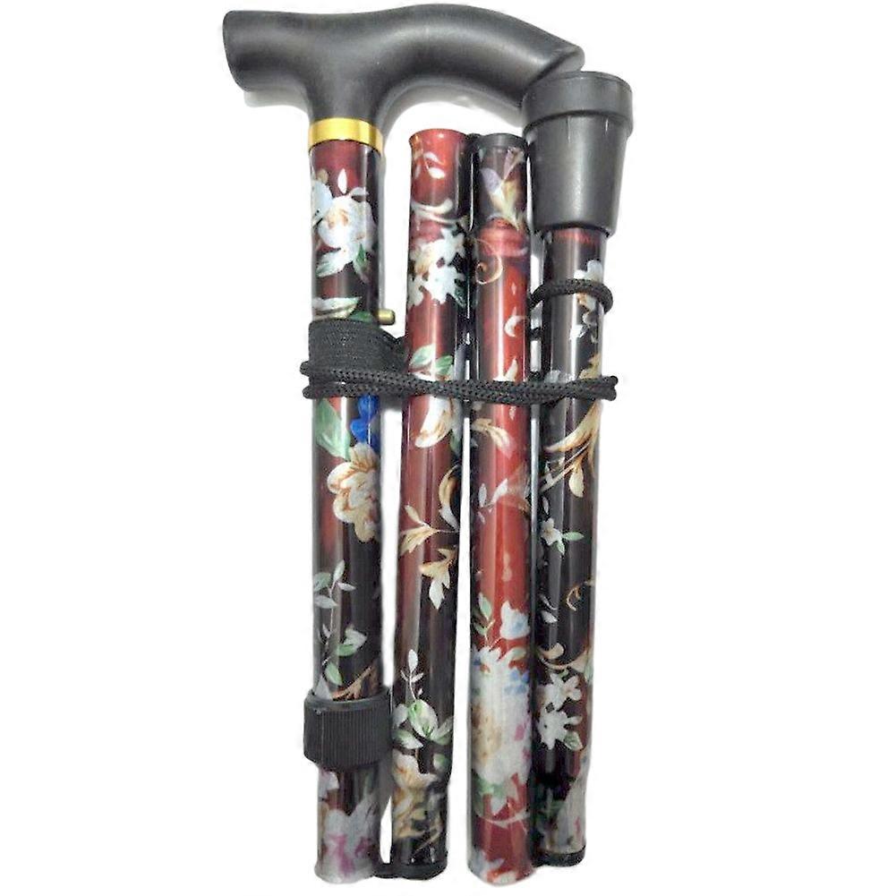 Folding Walking Stick Telescopic Outdoor Trekking Pole Crutches for Trekking