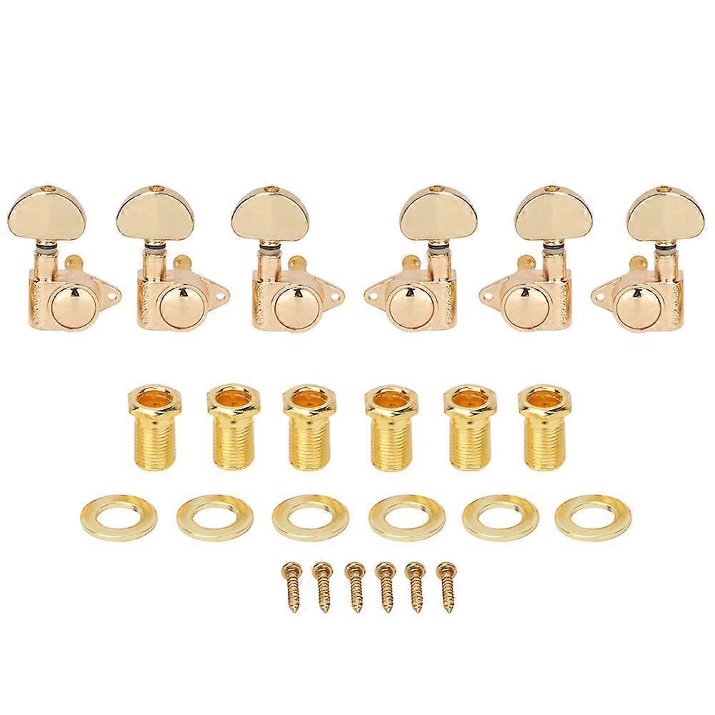 6 Sets 3R3L Gold Plated Guitar Tuning Keys Pegs Machine Head Tuners Guitar Accessories