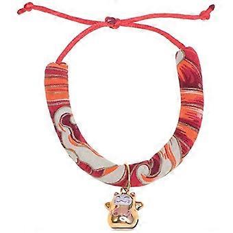 Katthalsband med klocka Katthalsband Charms Japansk stil Lucky Cat Pattern Collar Personlig