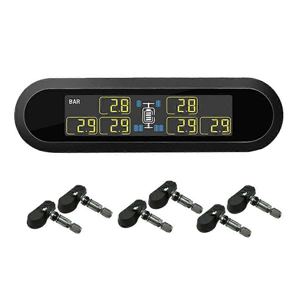 Car Solar Power Wireless Tire Pressure Monitoring System TPMS with 6 Sensor U903Z