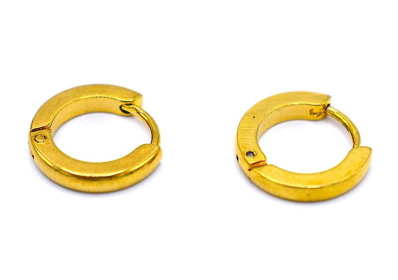 Gold hoop earrings 