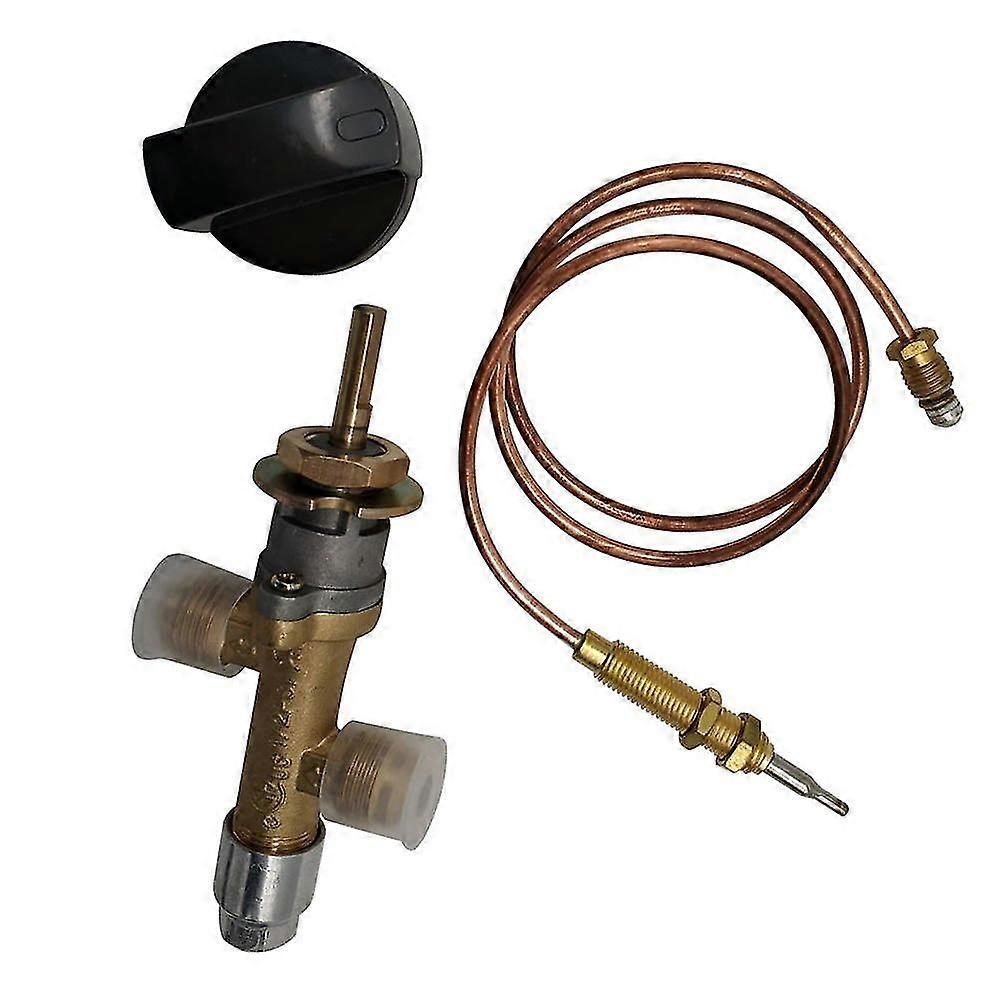 Propane Lpg Gas Fire Control Safety Valve With Thermocouple And Knob