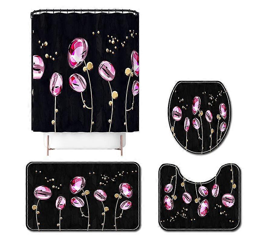 Mng 3d Three-dimensional Color Flower Floor Mat Set