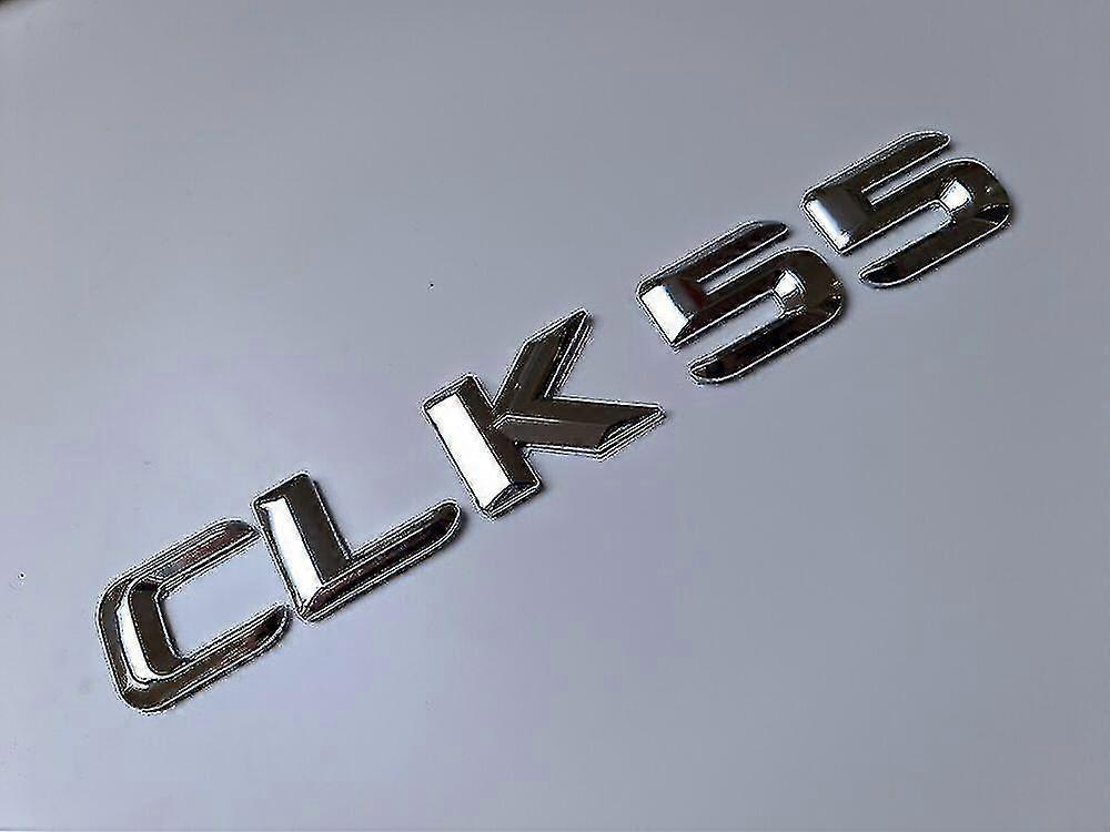 Clk55 Ασημί Χρώμιο Αριθμός Γραμμάτων Πίσω Μπότα Έμβλημα Clk Class Mercedes