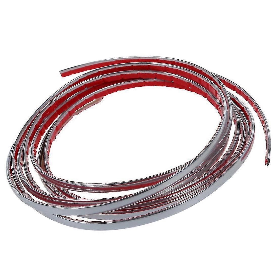 Chrome Adhesive Silver Tape 7mm Auto