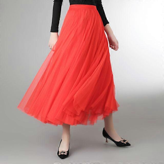 Wedding Chiffon Skirt Red Long Skirts For Wedding Function JWL