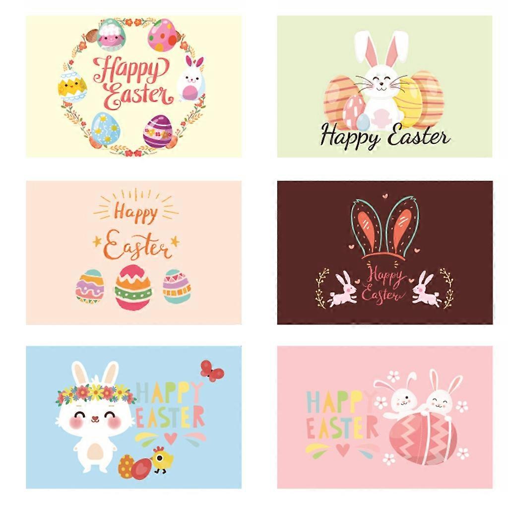 Easter Greeting Cards Envelopes Stickers Set Blank Foldable Message Card