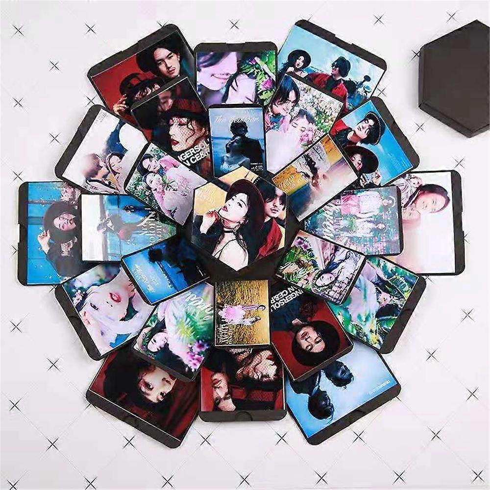 Explosion Box DIY Scrapbook Memory Photo Album Surprise Exploding Gifts Box for Wedding Birthday Anniversary Party Boyfriend Girlfriend