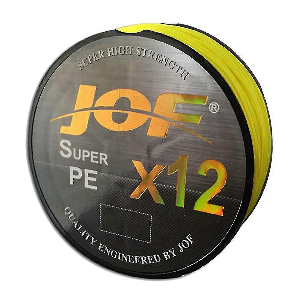 Jof مضفر خط الصيد 12strands مقاومة للتآكل خطوط مضفرة Pe خطوط الصيد للمياه المالحة