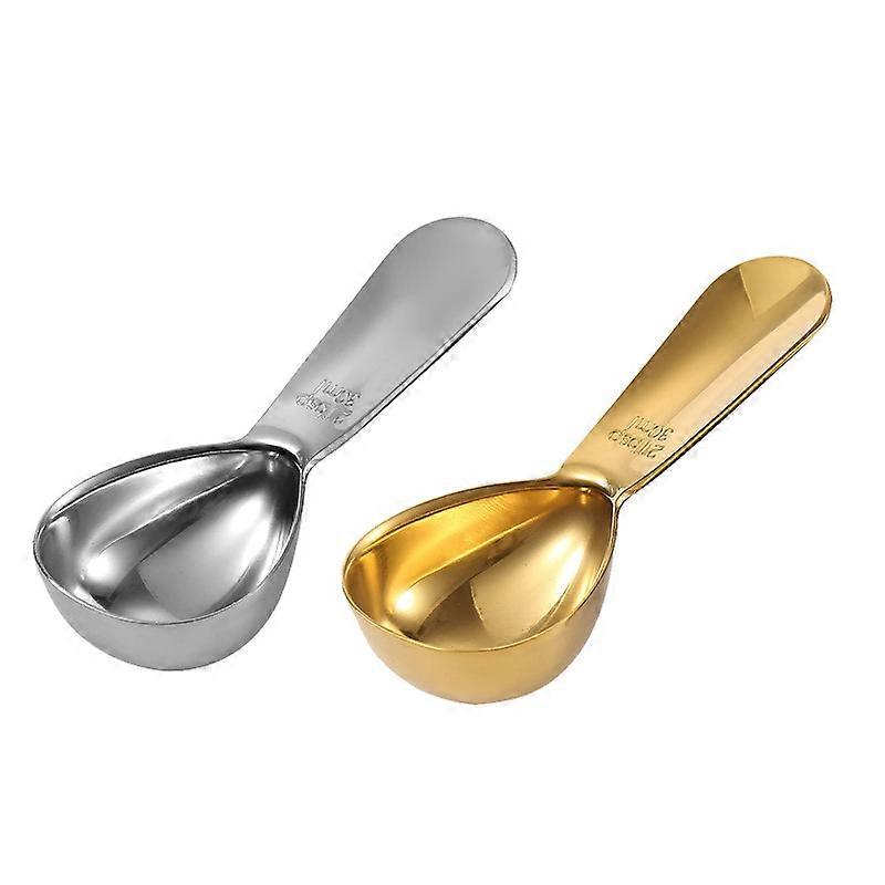 Coffee Scoop- silver-Gold 30ml 2pcs