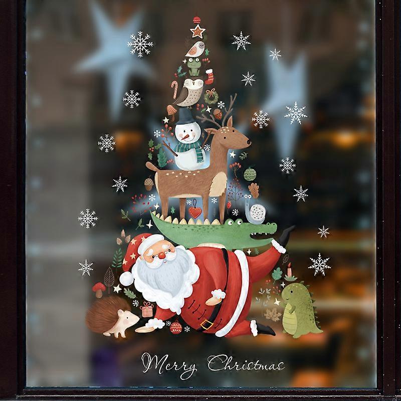 1pc New year Merry Christmas Window Sticker