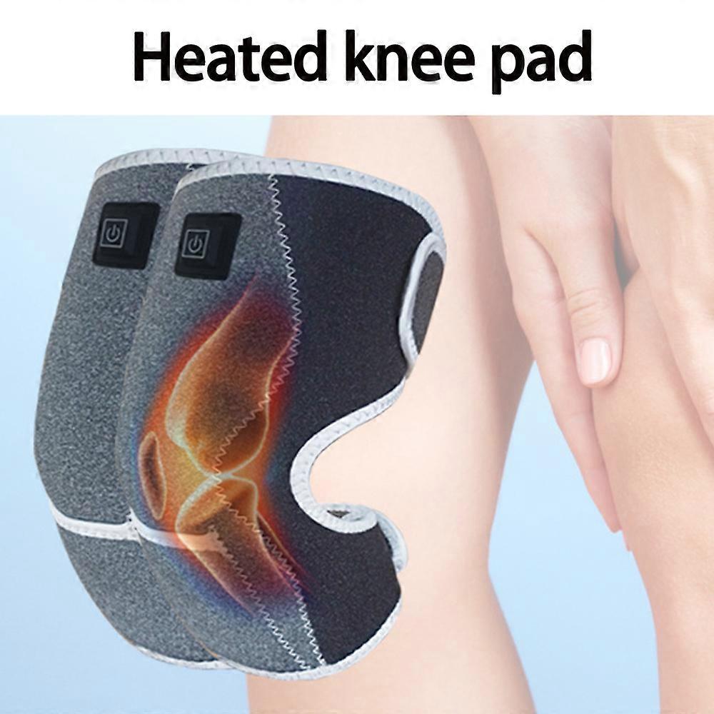 Electric Heated Knee Wrap Support Brace Winter Knee Warm Arthritis Pain Relief
