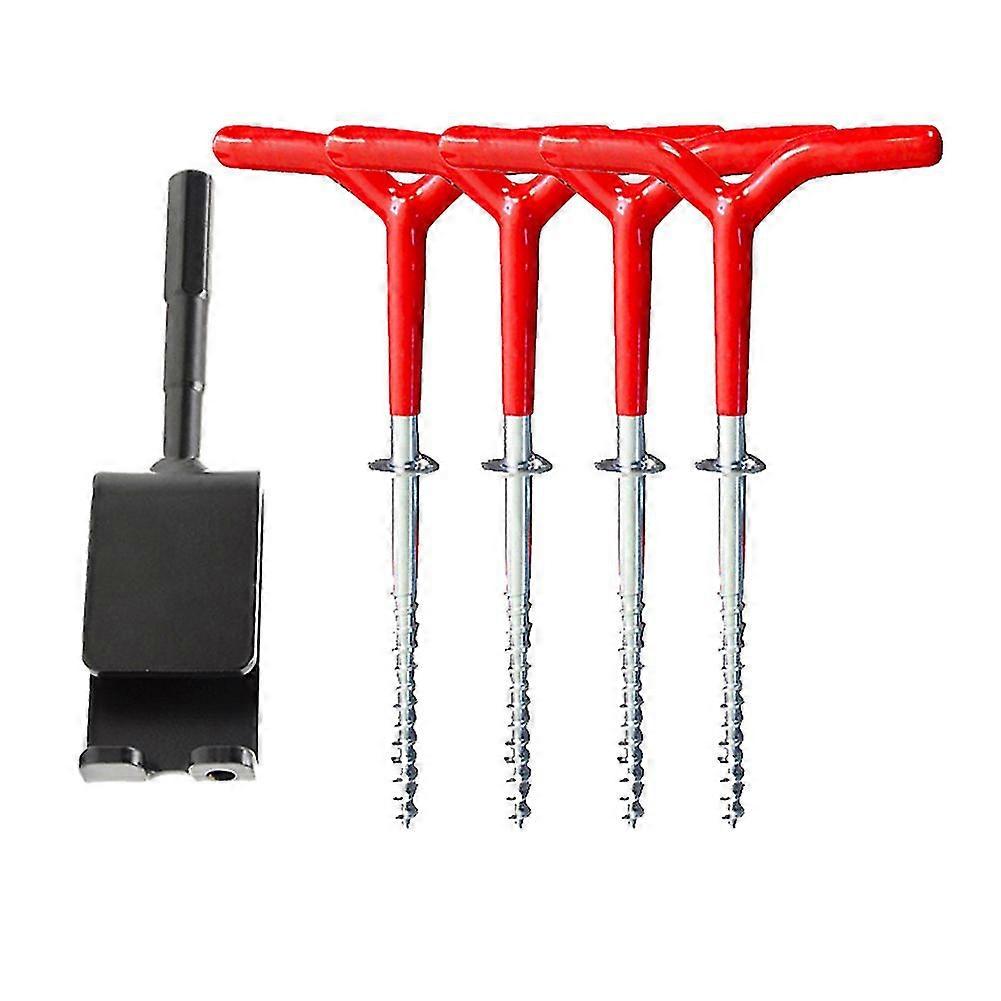 Universal Ice Anchor Kit, Ice Fishing Shelter Anchor Tool For Ice Insert Sewing,ice Shelter Tent Fi