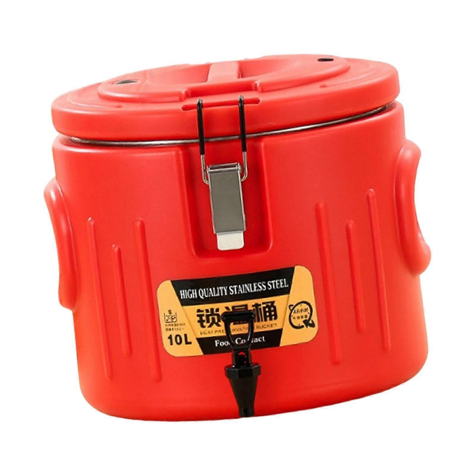 Ice Bucket Three Walled Large Capacity Bar Accessory For Picnic Cocktail 10l With Faucet