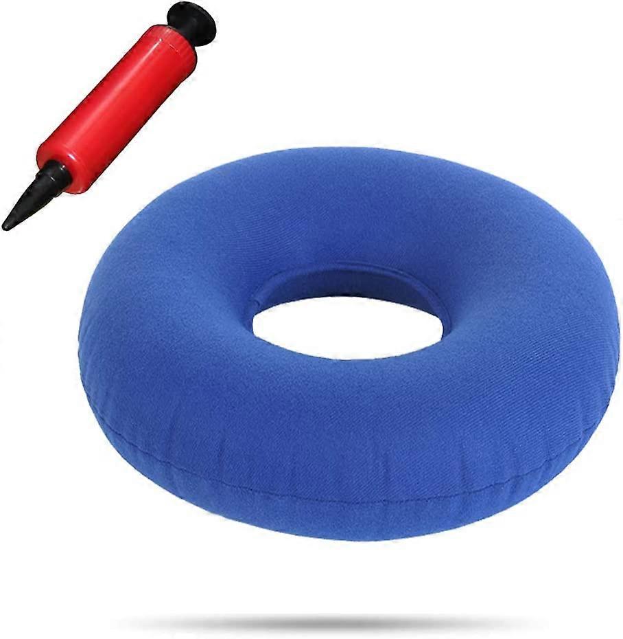 Oppblåsbar smultring pute smertelindring pute, oppblåsbare sete pute 38cm