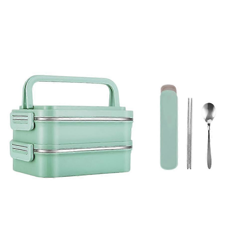 Stainless Steel Bento Box, Leakproof Stackable Capacity Safe Lunch Container With Divided Compartme