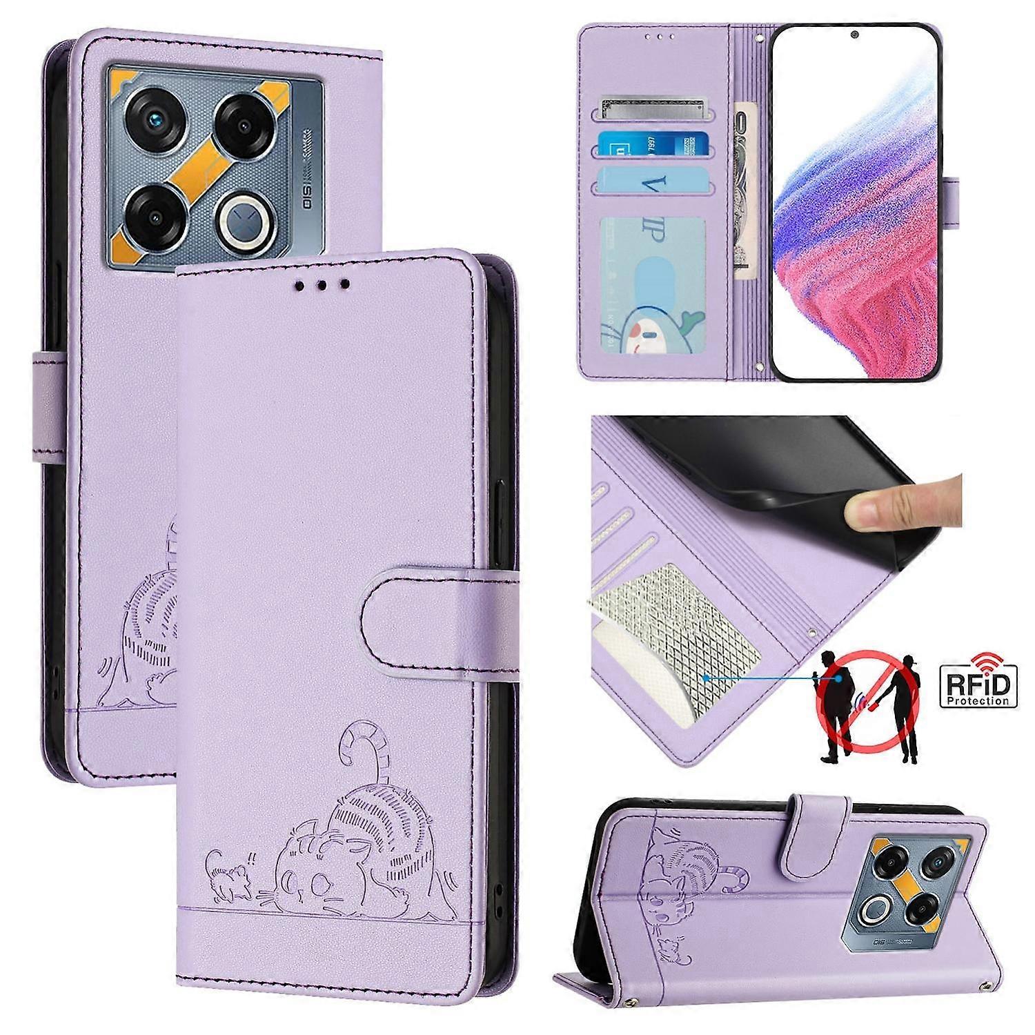 Cat Rat Pattern PU Case For Infinix GT 20 Pro/X6871