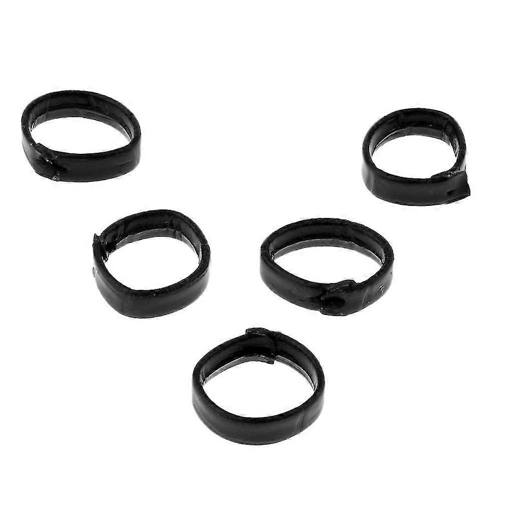 5 darab Pu bőr hurok óraszíj rögzítő cseregyűrű 24mm sötétbarna