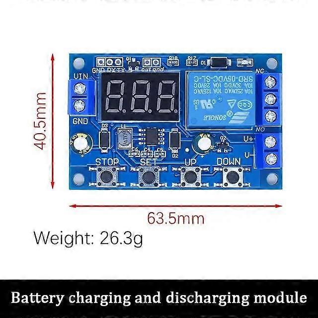 10A 30A 6-60V Lead-acid Solar Storage Battery Charger Control Module Digital Overcharge Protection Control Switch LED indicator