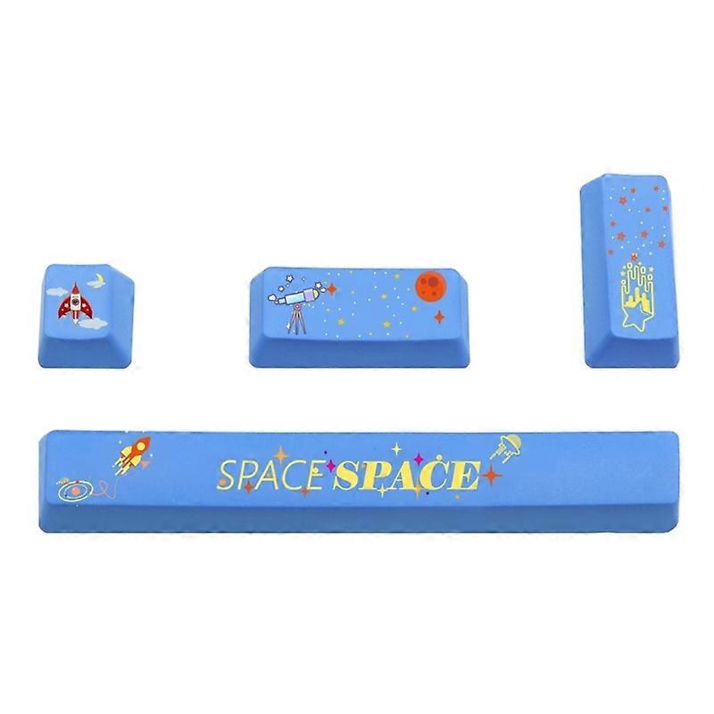 4 Keys Universal PBT Keycap Set Keyboard Keycap with Chinese Style Painting