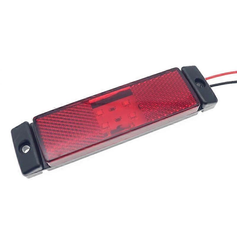 8x 12V 24V 4 LEDサイドマーカーライト車外部警告方向指示器クリアランステールライトポジションランプトレーラートラックバンローリー