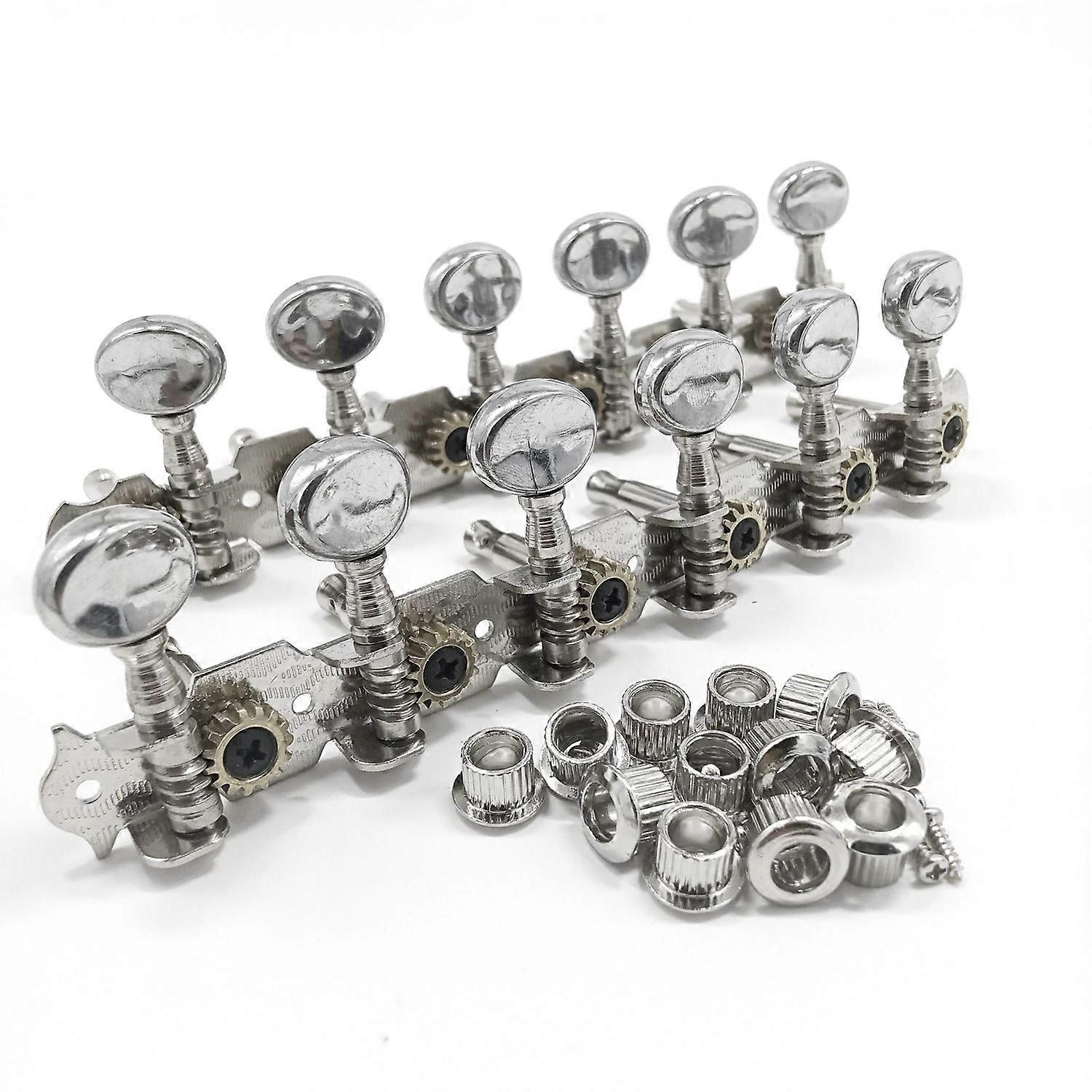 6L 6R Tuning Pegs Tuners Machine Heads String Tuning Pegs for 12 String Acoustic Guitar Accessory P