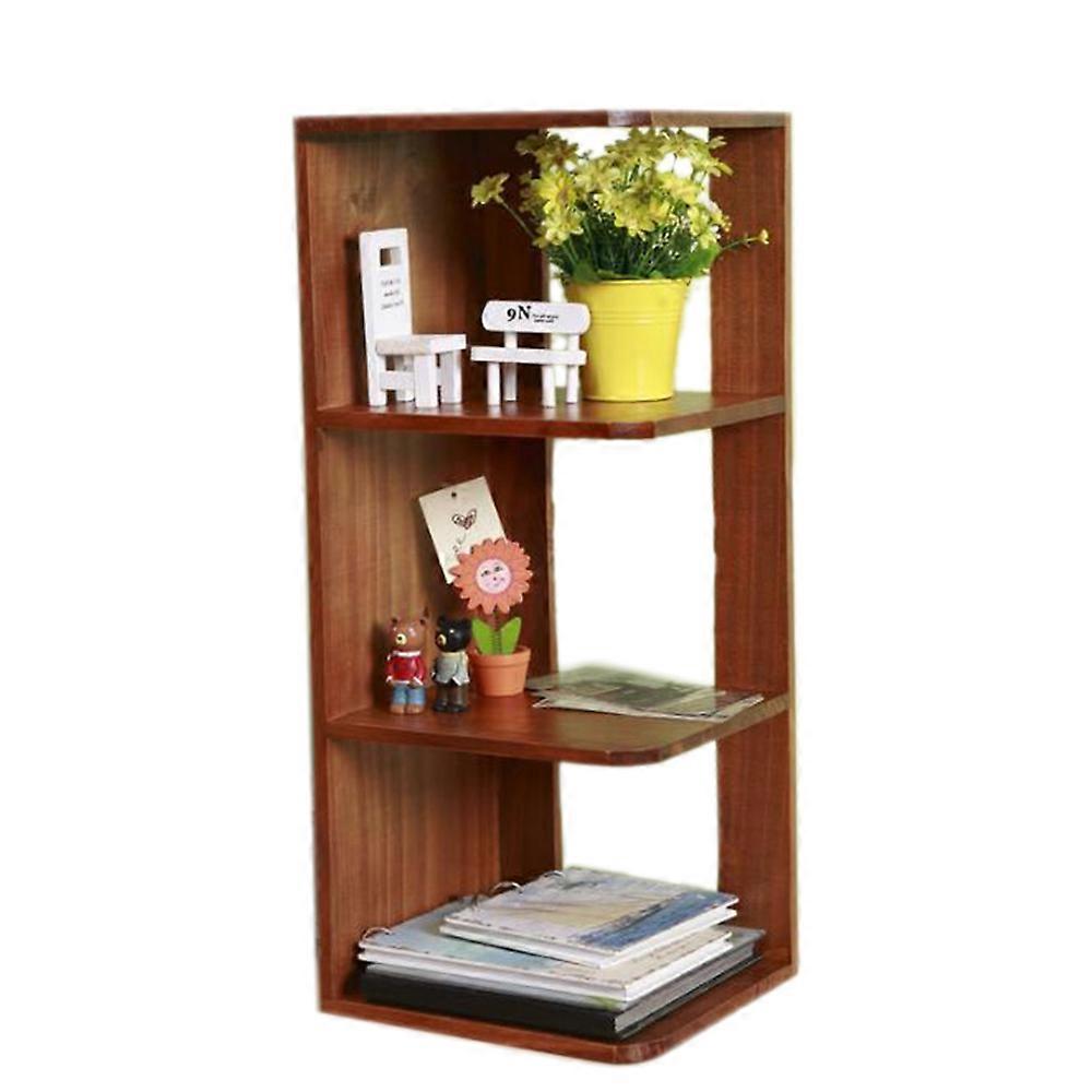 Wooden Display Rack Multi-function Storage Rack Book Shelf